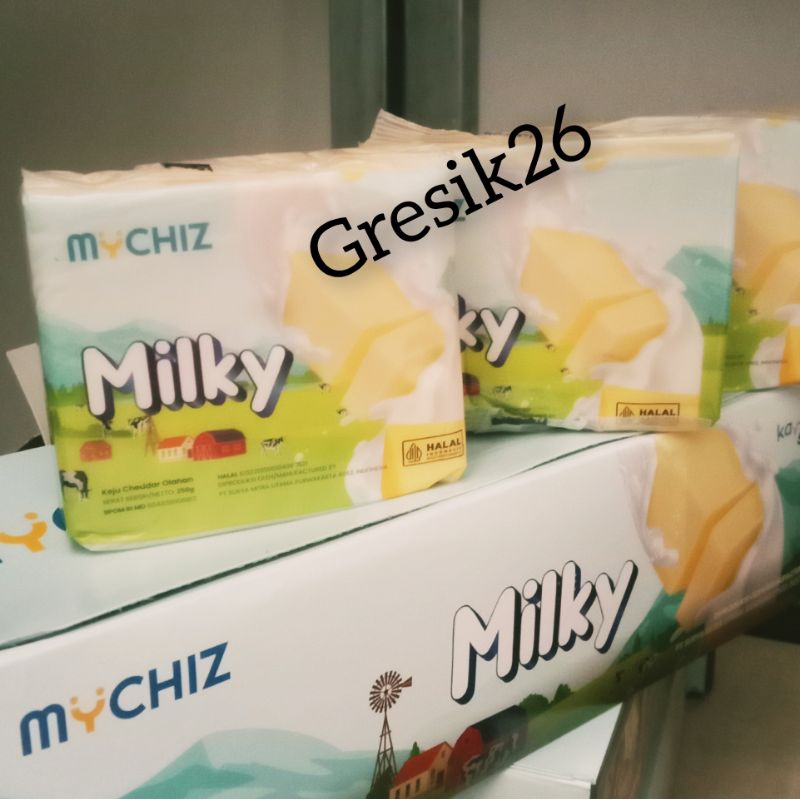 

Keju Mychiz Milky kemasan 250gr