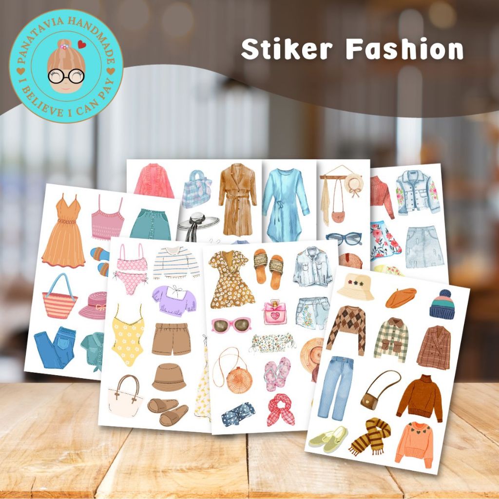 

Stiker Lucu ♡ Tema Fashion | Stiker Tahan Air | Stiker tahan Cuaca | Stiker estetik | Stiker Murah