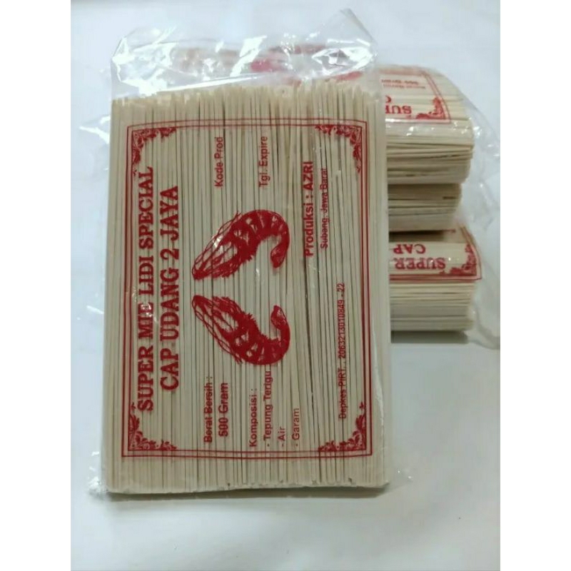 

MIE LIDI / MIE YOKO / MIE GEPENG / MIE BITING PREMIUM MENTAH UKURAN 500GRAM