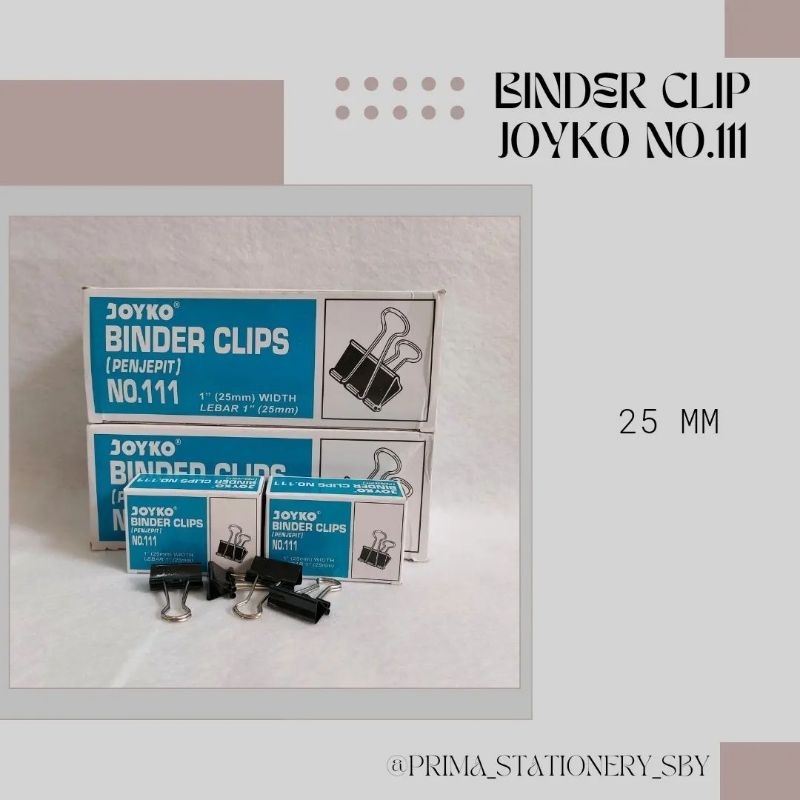 

Binder Clip/Penjepit Kertas Joyko No. 111