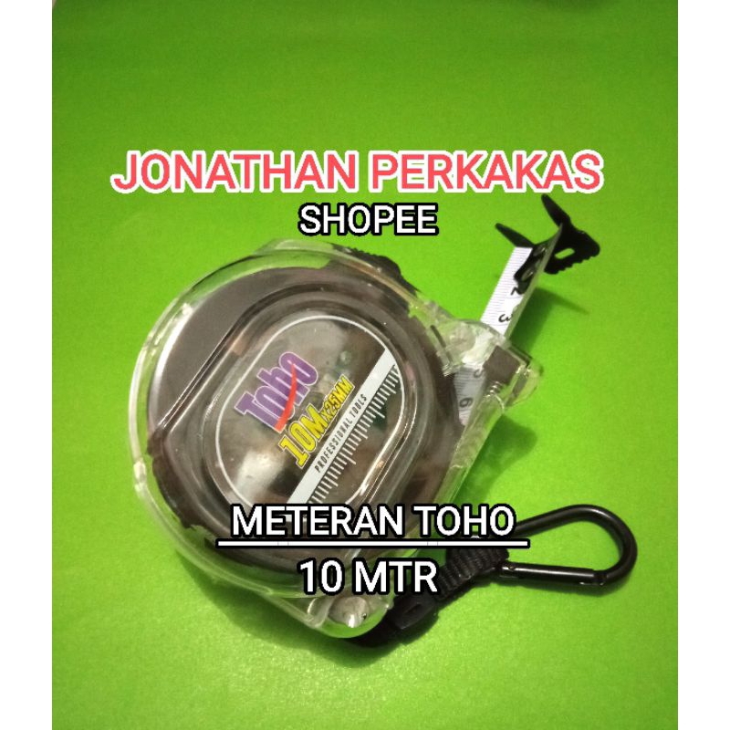 meteran toho 10m/meteran toho transparan 10m