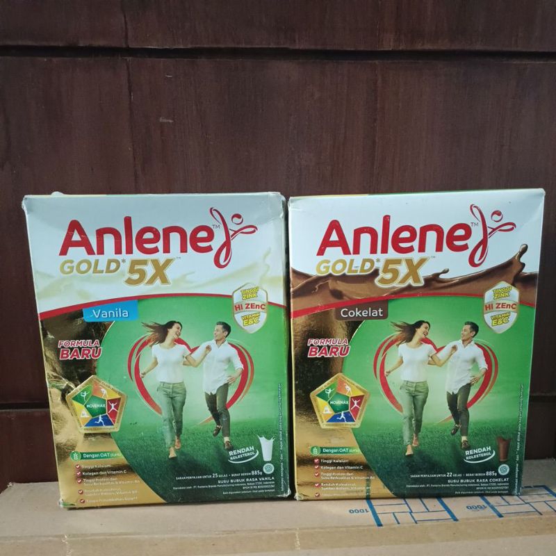 

Anlene Gold 5X 850 / 885 gram / 900 gram coklat Original vanila. PALING MURAH !!!