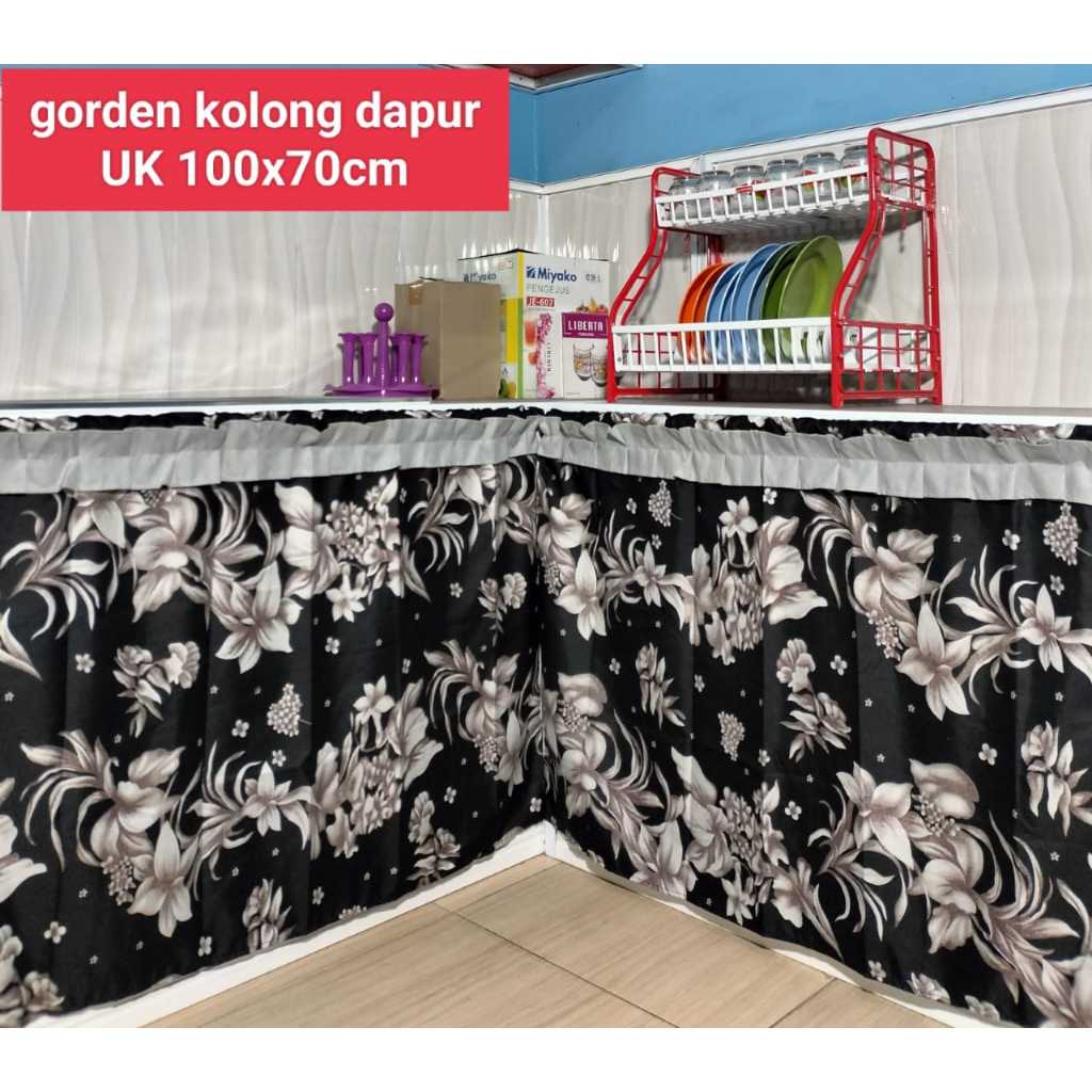 Kolong Dapur Gorden Motif Love Size 100x70