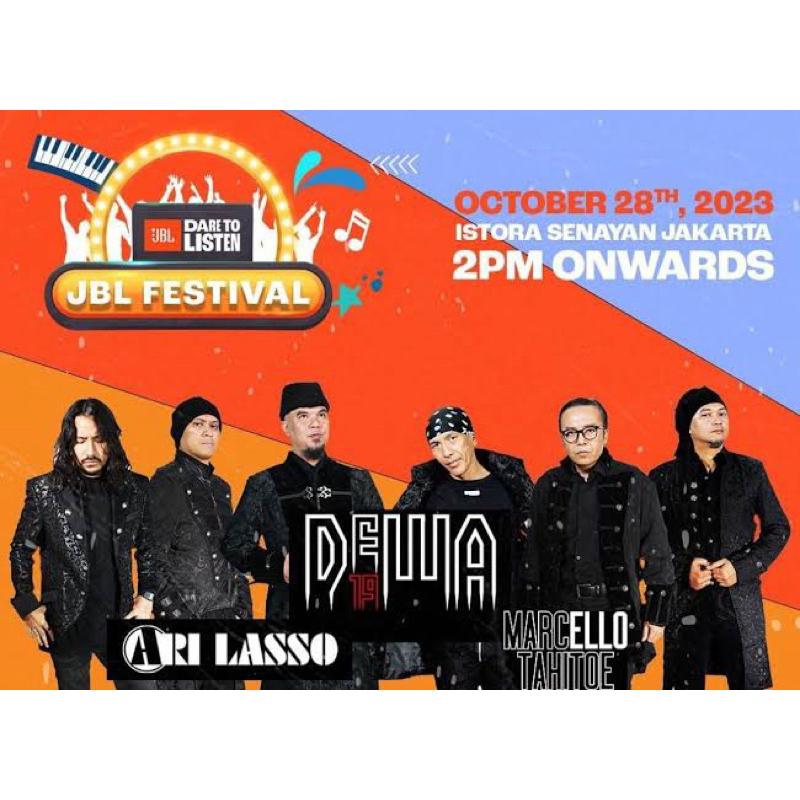 tiket konser DEWA JBL FESTIVAL 28 oktober