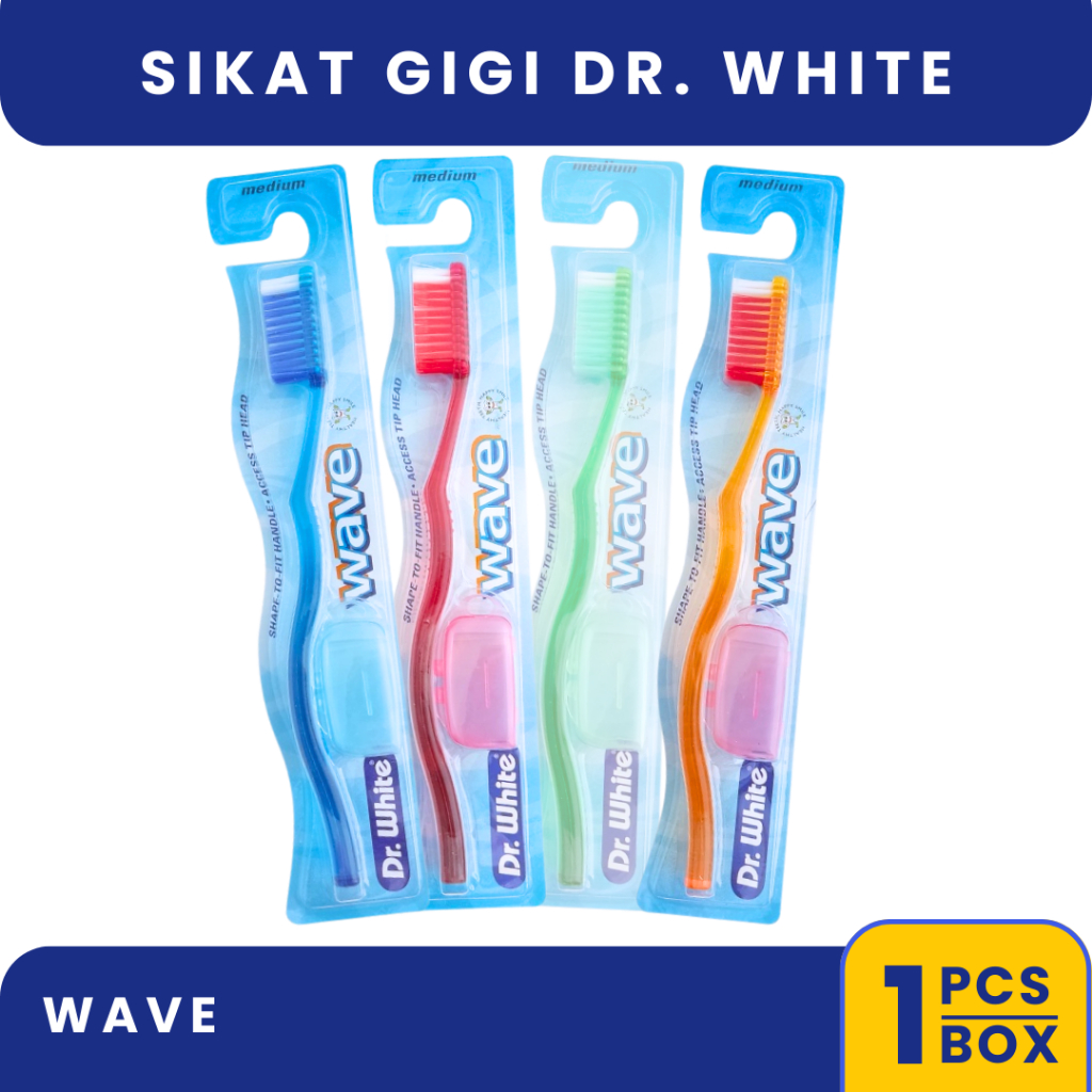 Sikat Gigi Dr. White Wave - Sikat Gigi Dewasa (SOFT)