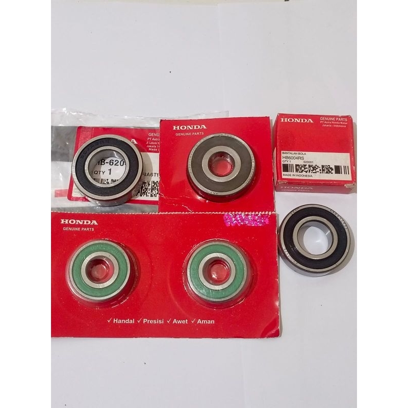 Bearing roda set depan belakang+nap gear honda CRF150 L CRF 150 5pcs