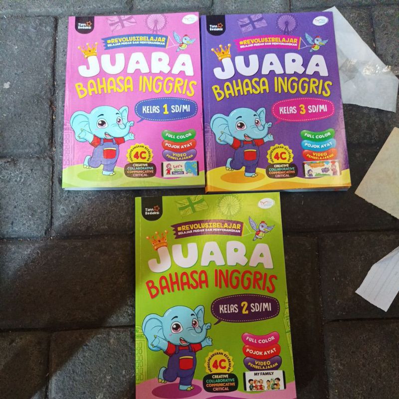 buku soal bahasa Inggris kelas 1 2 3 SD juara belajar mudah dan menyenangkan original