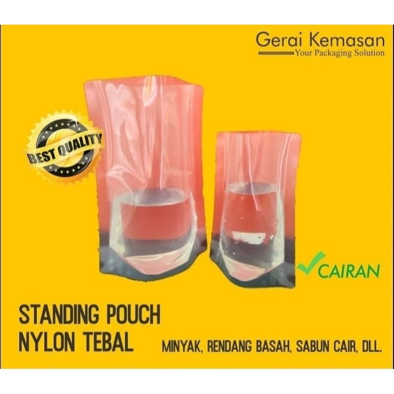 STANDING POUCH NYLON TEBAL 20x30cm
