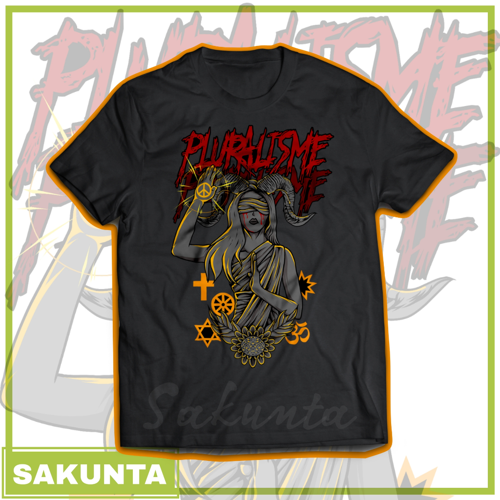 kaos pluralisme baju pluralisme agama berbeda tetap satu 1