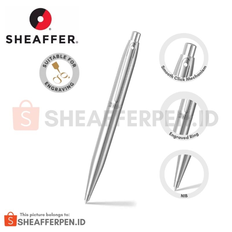 

Sheaffer® VFM Brushed Chrome with Chrome Trim Ballpoint Pen
