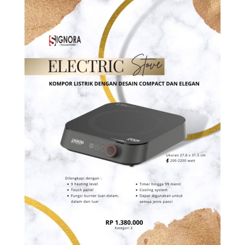 SIGNORA | Kompor electrik |Kompor listrik [AGEN RESMI SIGNORA]