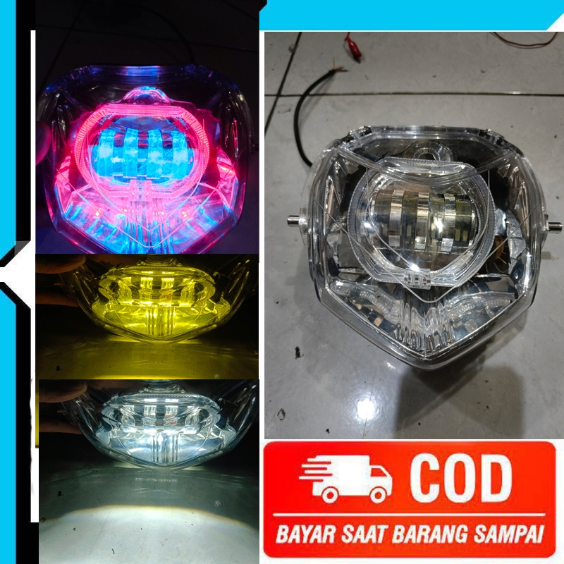 Lampu Depan Biled Daymaker Revo 110 Old Lama Paket Lengkap Retrofit