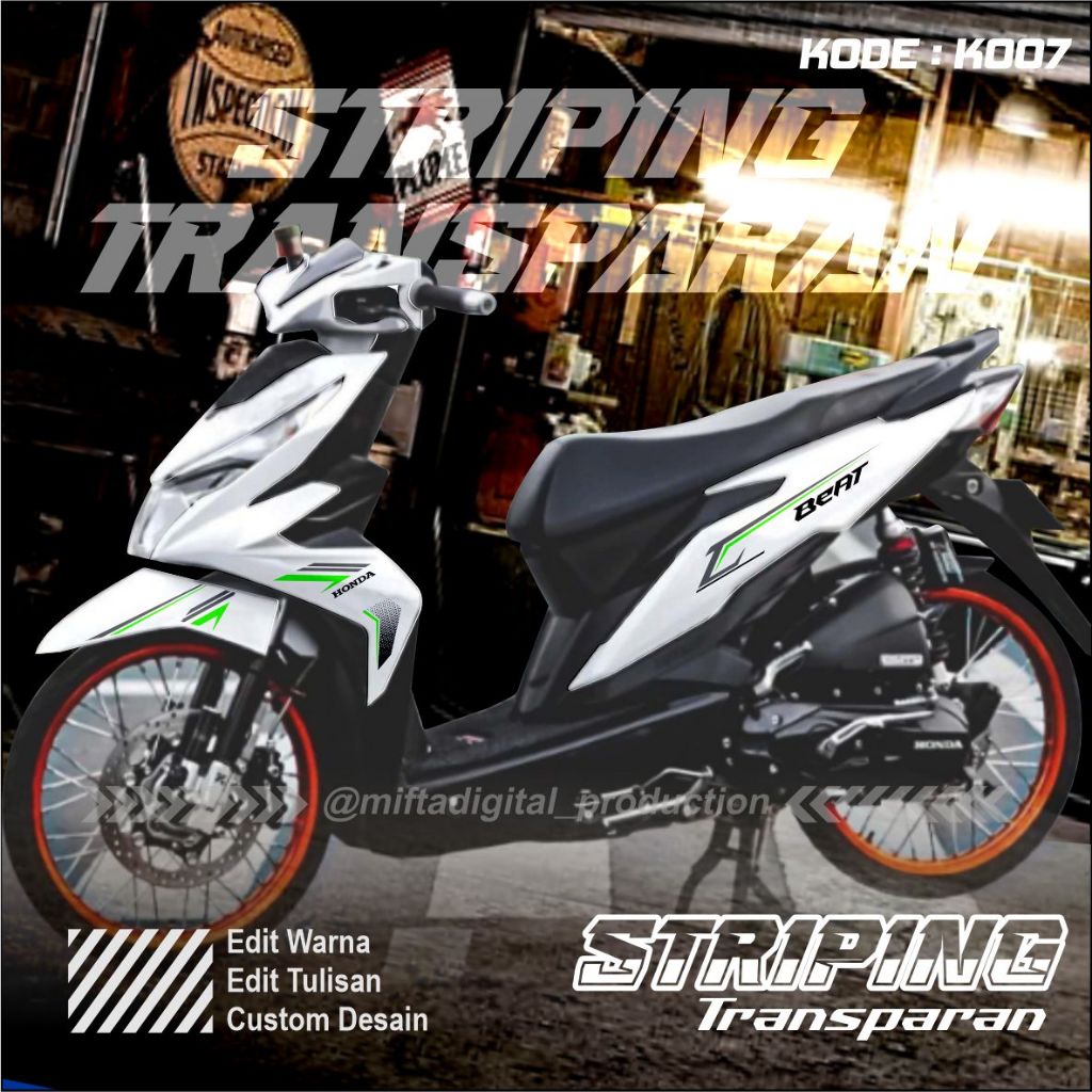 Striping  Beat FI Full Body - Beat Street - Beat Esp - Beat Street Esp - Striping Sticker Beat - Str