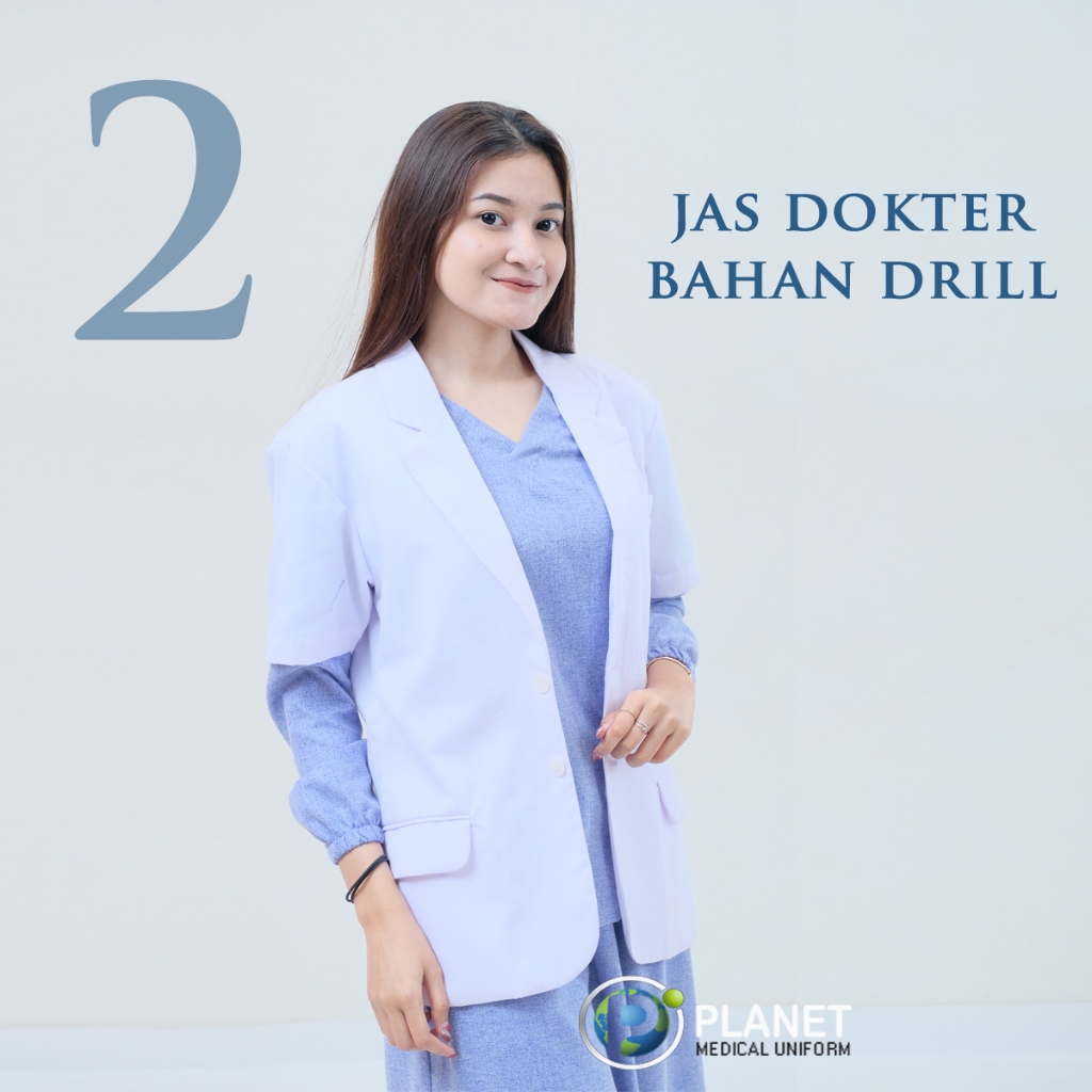 Jas dokter sneli lengan pendek