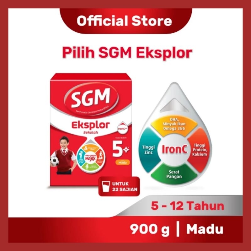 SGM Eksplor 5 Plus 900g Cokelat / Madu