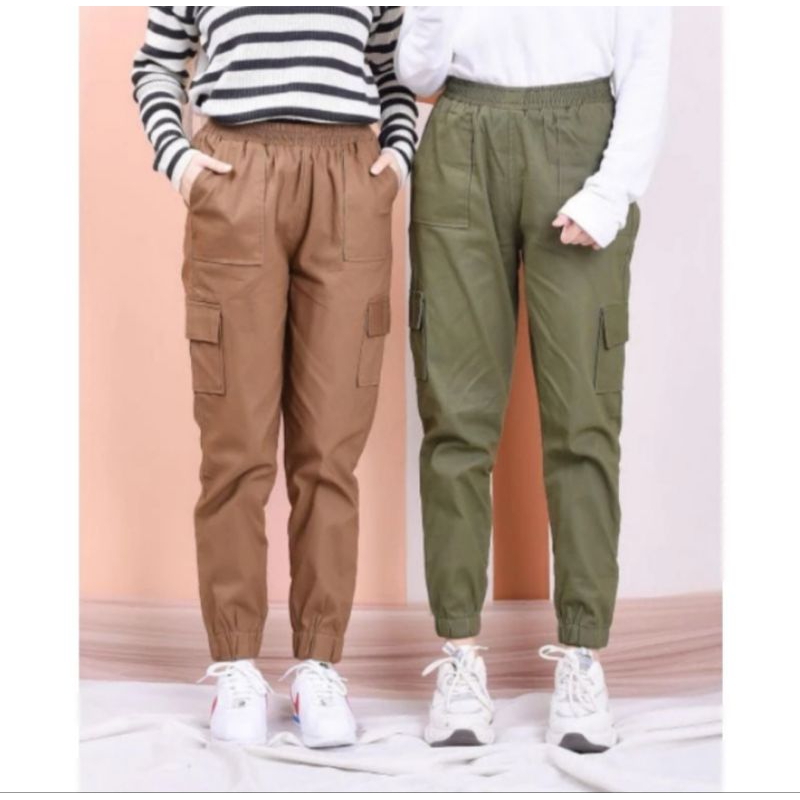 Celana Joger pants cargo american drill wanita | Celana Kargo Drill