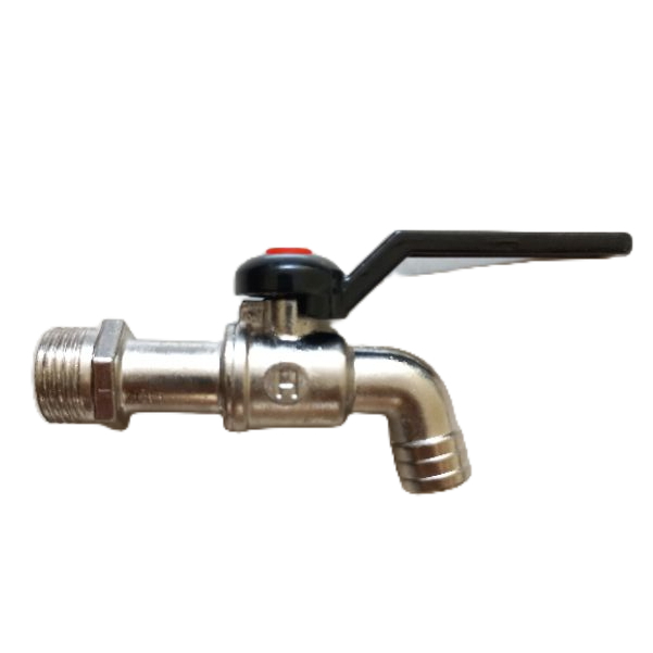 Kran tembok 1/2" gagang panjang / Kran Air 1/2" gagang hitam