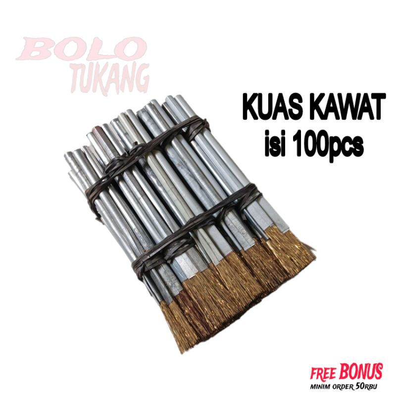 KUAS KAWAT ISI 100PCS