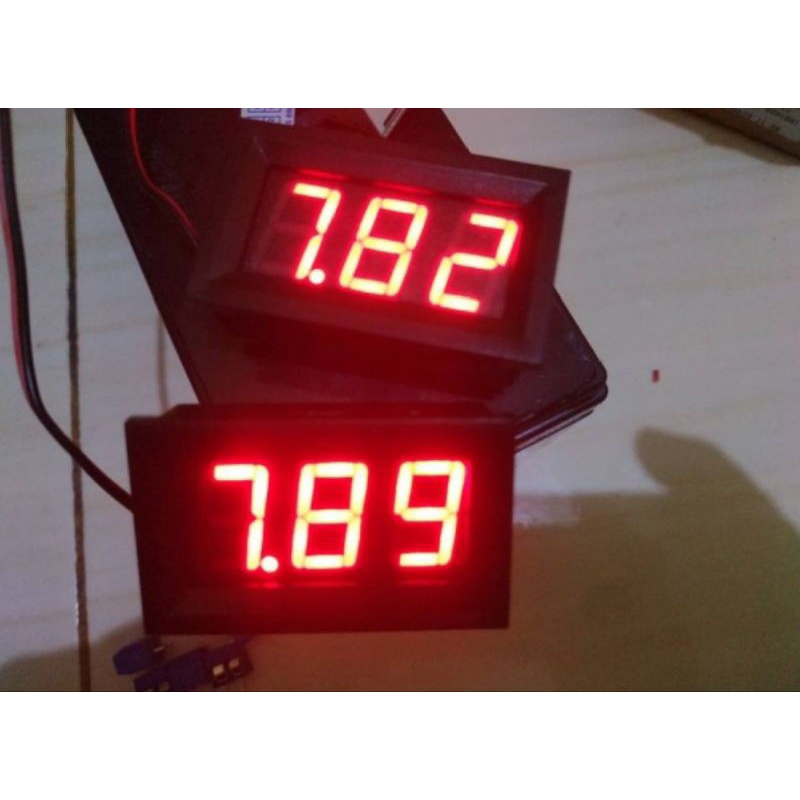 Voltmeter Digital 4.5-30V DC Pengukur Tegangan 3digit