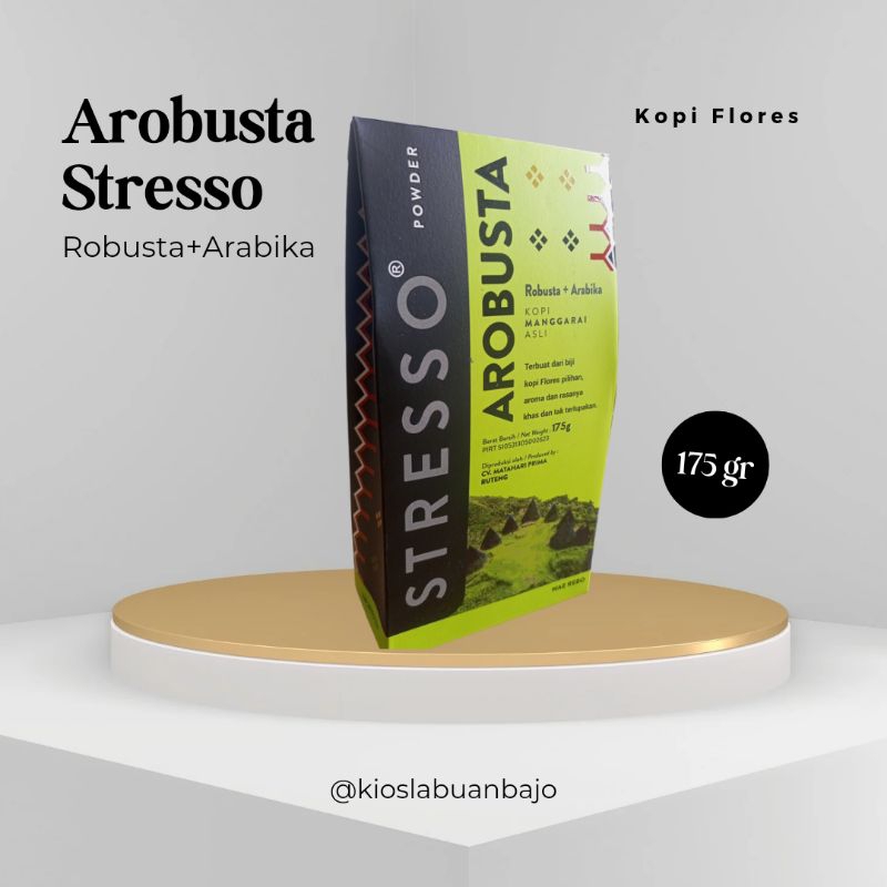 

Kopi Bubuk Arobusta Stresso 175 gr khas Labuan Bajo Manggarai Barat