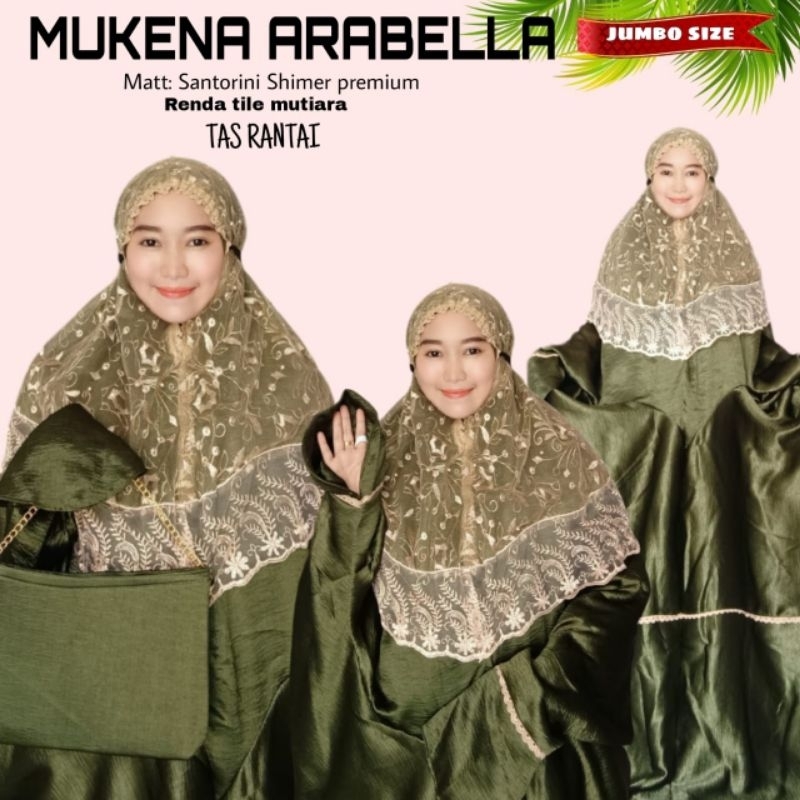 Mukenah Arabella + Free Tas Pouch