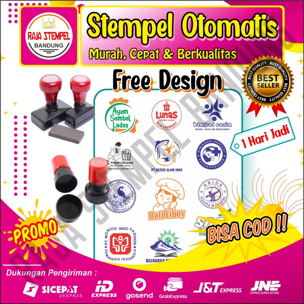 

STEMPEL FLASH OTOMATIS TANPA BANTALAN , STAMPEL USAHA ONLINESHOP, STEMPLE LOGO, STAMPLE NAMA, LUNAS