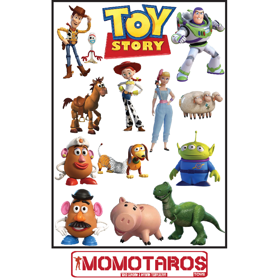 

Sticker murah antiair transparan Toy Story 1 pc