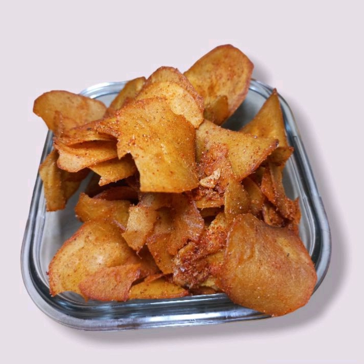 

kripik singkong pedas rasa rendang 250 gr