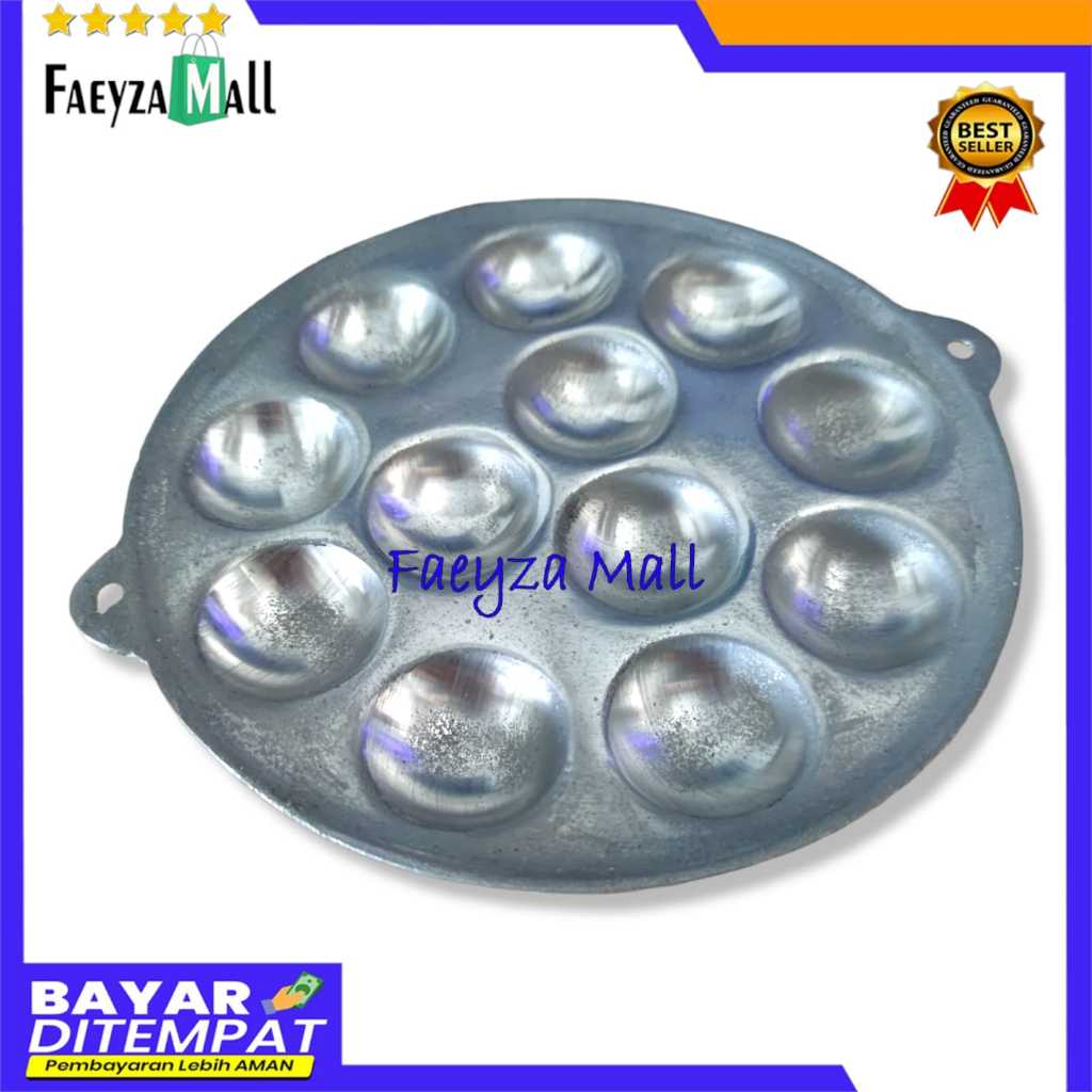 [ MURAH BANGET.. ] BAKLOR CETAKAN KUE CUBIT 12 LUBANG / CETAKAN TELOR / PUKIS / TAKOYAKI / LOYANG CE