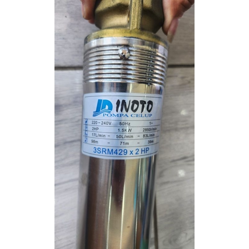 pompa Submersible sible sibel inoto 3in 3" SRM sawah 429 2hp pompa celup + control box