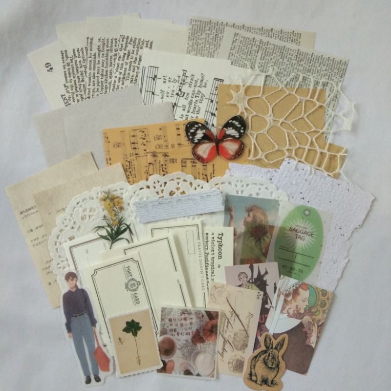 

JURNAL KIT 40 PCS || Journaling || Scrapbooking (Ready Stock)