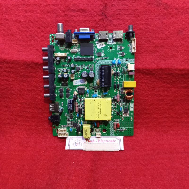 MB TV POLYTRON PLD 24D123NVG - MOTHERBOARD - MESIN TV - MAINBOARD TV POLYTRON PLD24D123NVG