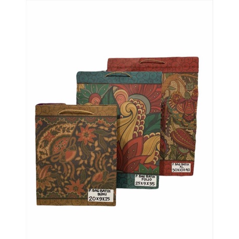 

Paper bag batik / kantong kertas batik