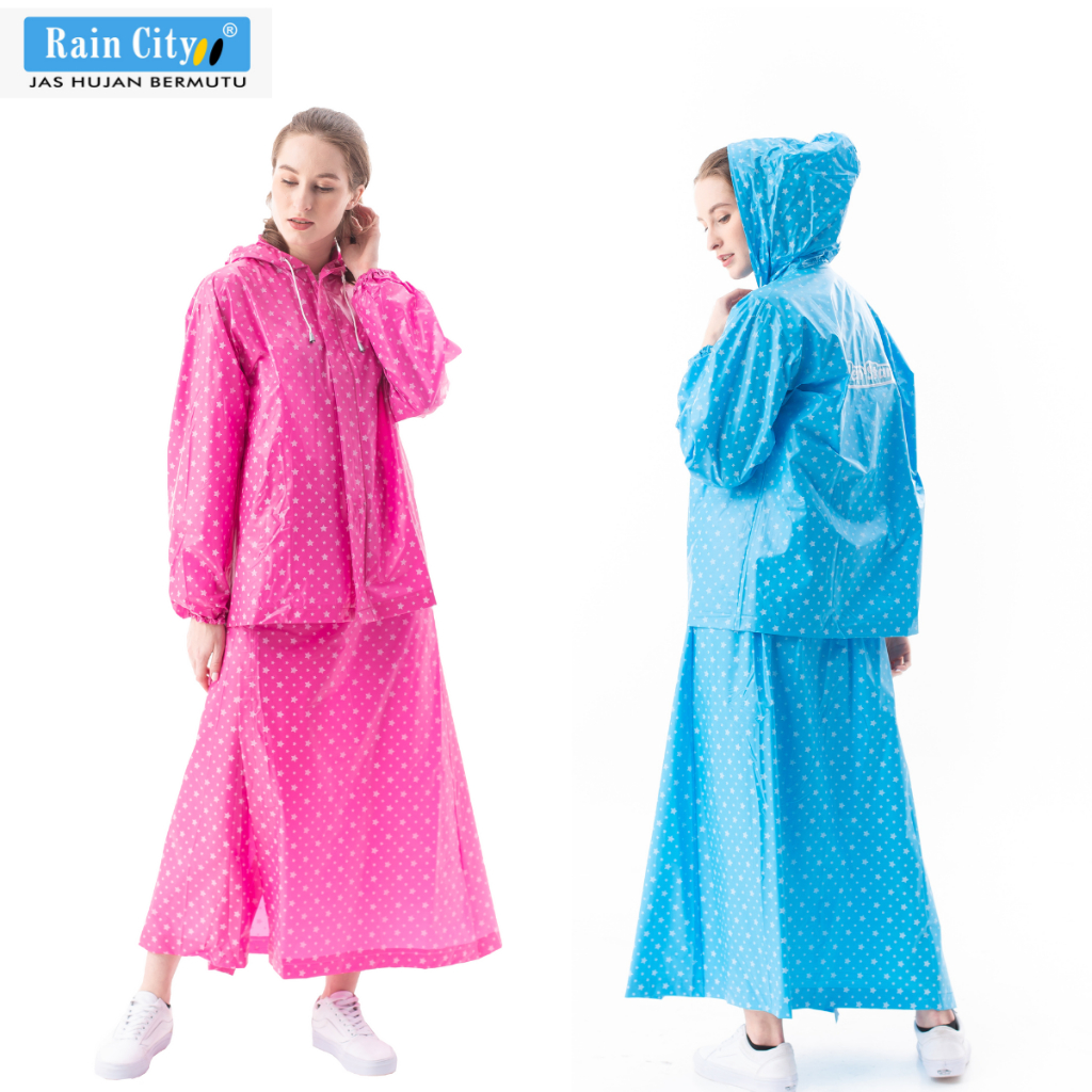 Jas Hujan Setelan Rok Starlight - 66015 Ralen Star