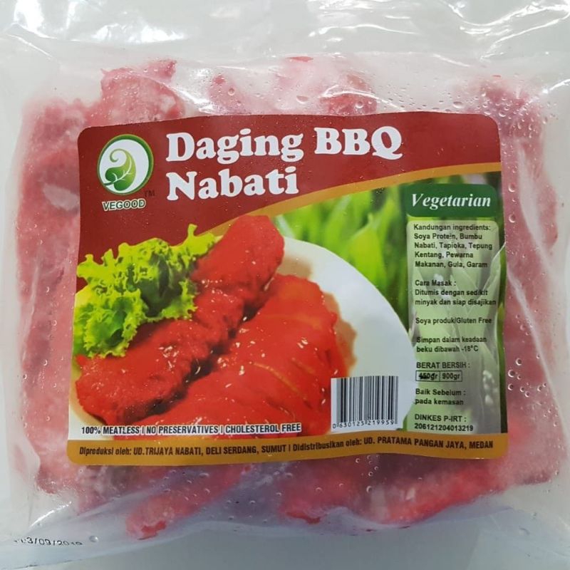 

VEGETARIAN DAGING BBQ NABATI / DAGING ANGSIO KEMASAN 450 GR MERK VEGOOD