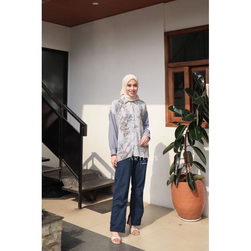 Artemis Fashion~ SHELA BASIC/ ENOLA BASIC/ NITYA BASIC / NIKITA BLOUSE /Atasan Wanita Bermotif / OOTD Style