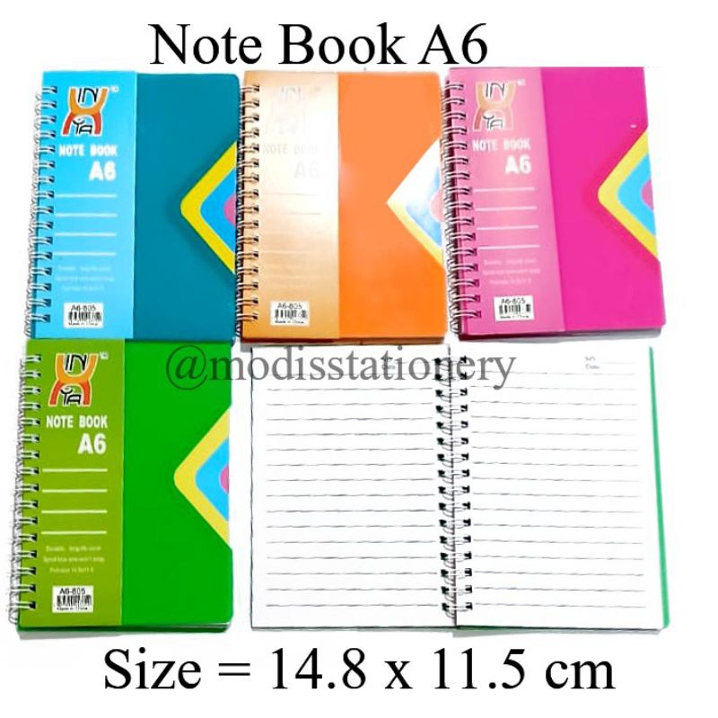 

note spiral A6 blocknote buku