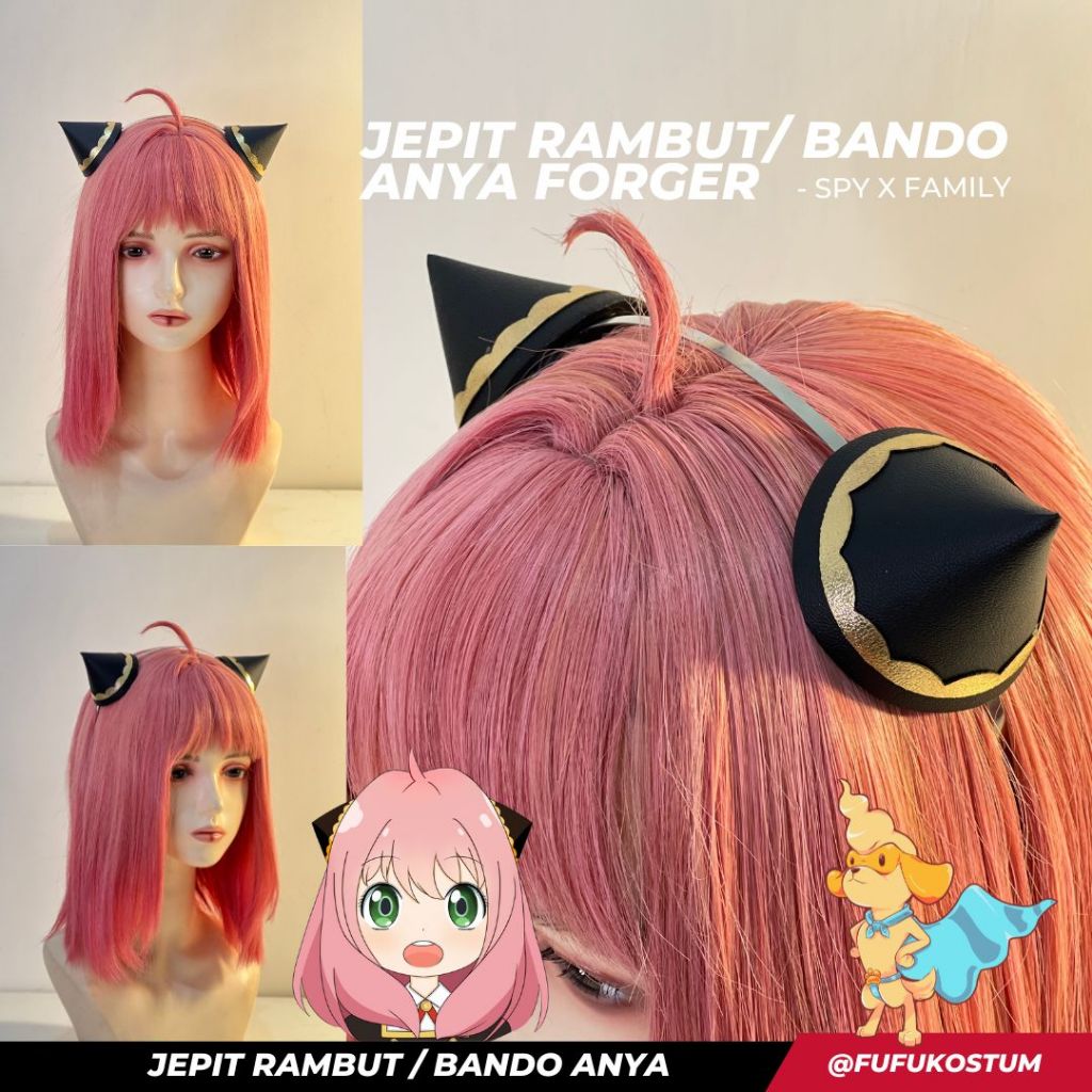 Jepit Rambut Anya Forger Cosplay - Bando Anya Forger
