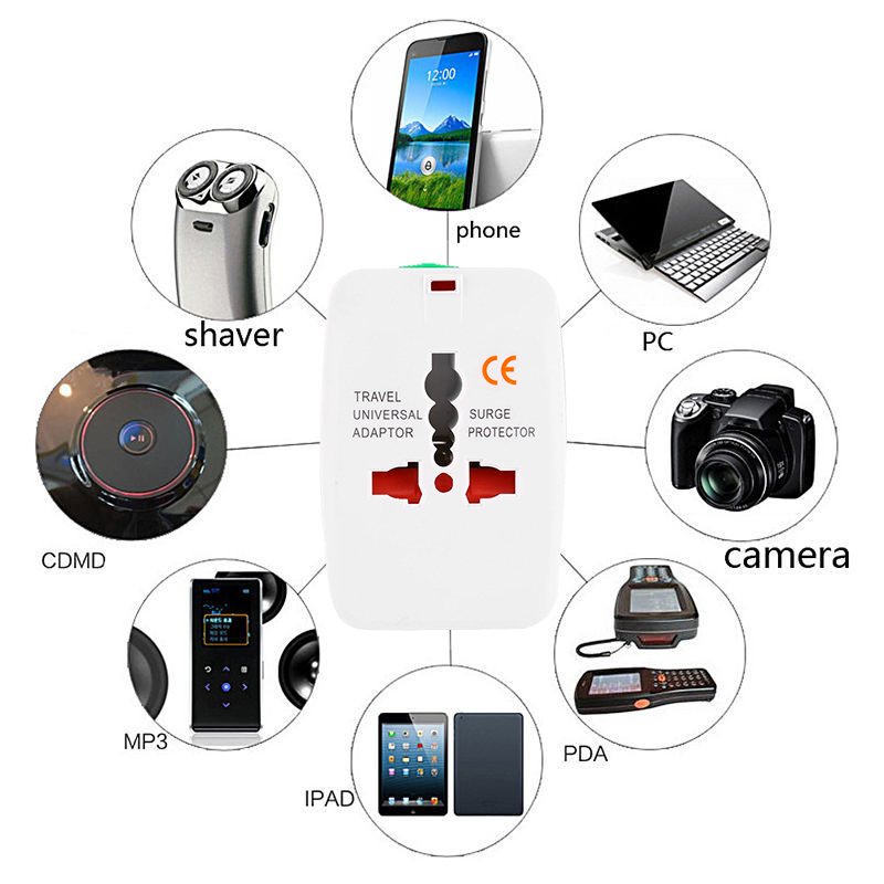 AITO SN02 Universal Travel Adaptor Internasional With Dual USB Port Universal Adaptor Colokan Listrik Colokan Adaptor