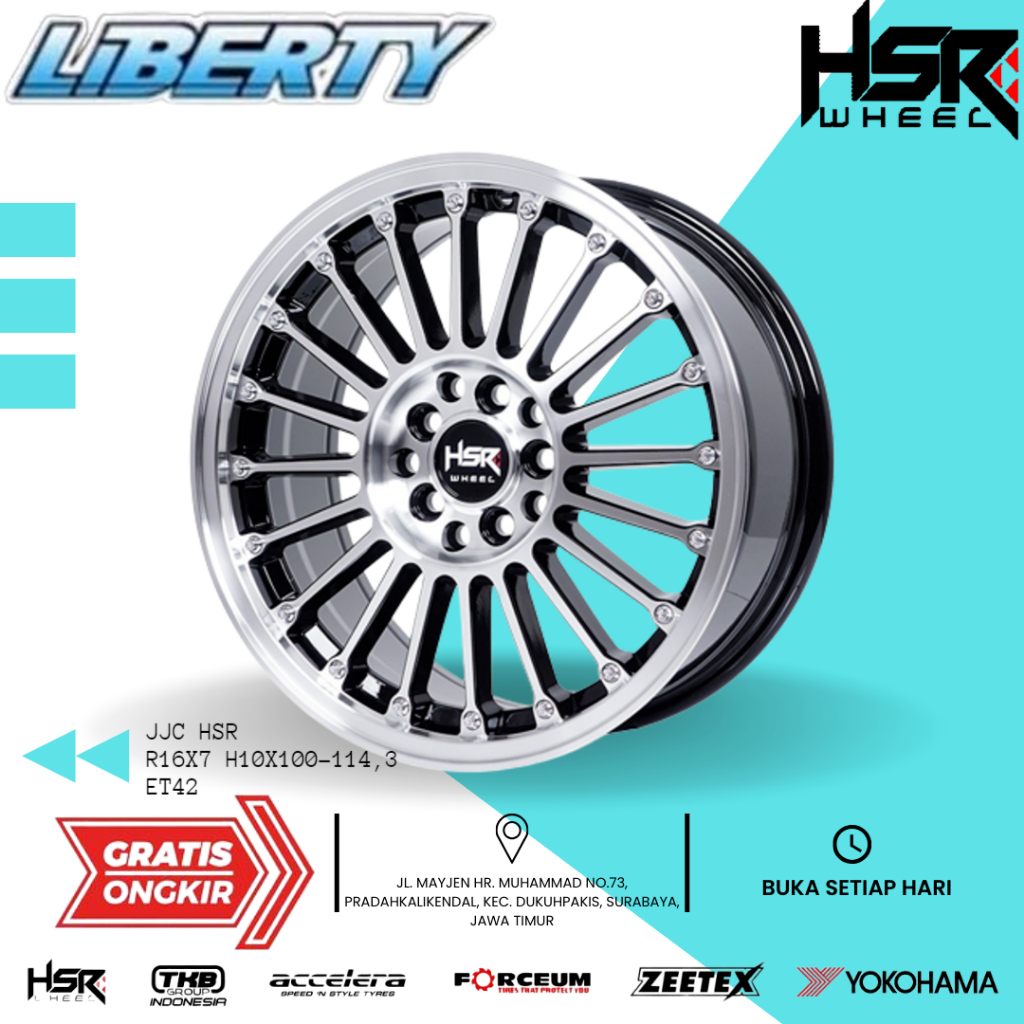 Velg HSR Ring 16 Hole 10 cocok Mobil Innova,Ertiga,GrandMax - Free Ongir