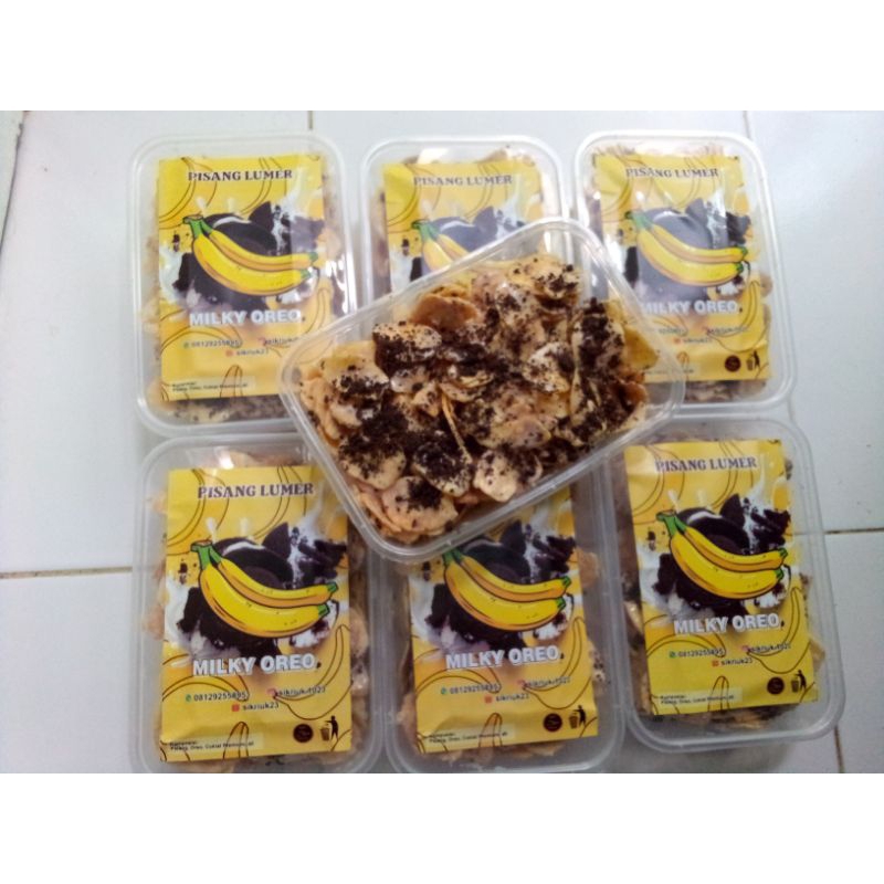 

Keripik Pisang Lumer Milky Oreo