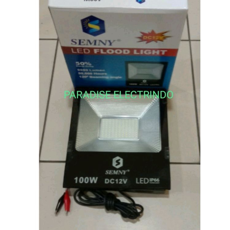 LAMPU SOROT DC LED 100W 100 W 100WATT 100 WATT 12 VOLT LAMPU SOROT AKI SEMNY