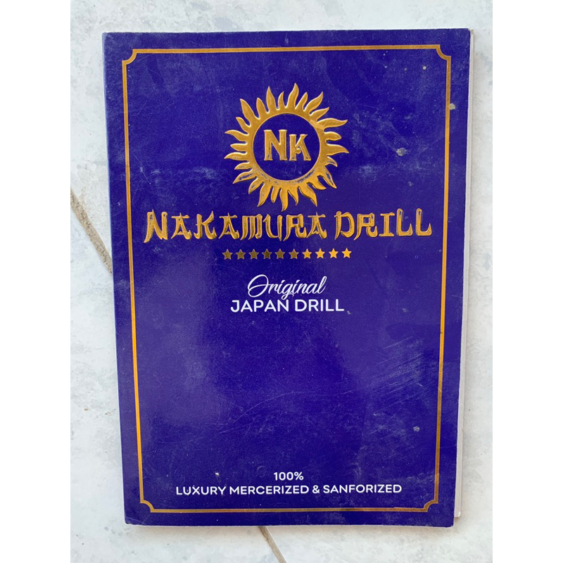Nakamura Drill Original JAPAN DRILL 100% Luxury Mercerized & Sanforized untuk baju & celana seragam 