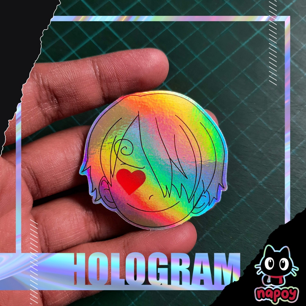 

Stiker Hologram Anime One Piece Sanji