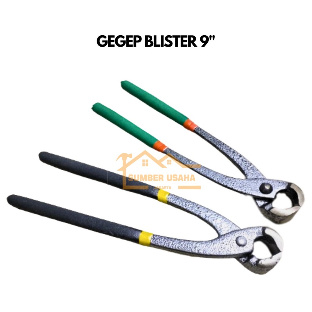 Gegep Pres Blister Gagang Karet 9 Inch Catut Kakatua Kakak Tua Jepit Potong Kawat Beton Bendrat SUJ
