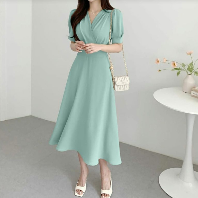 ( THABI ) MC DERES SHEREN / DRESS WANITA CASUAL DRESS / BAJU TERUSAN WANITA CASUAL DRESS / TERUSAN W