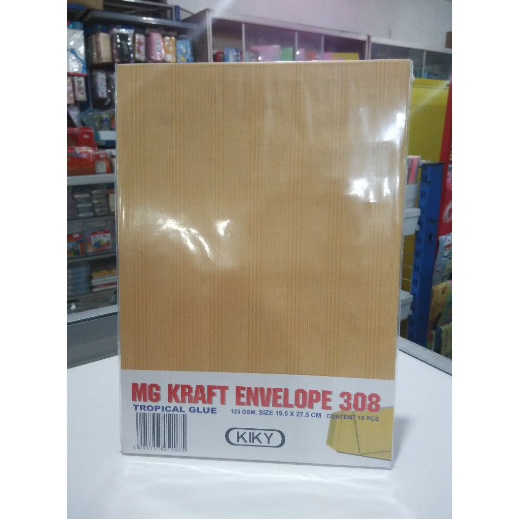 

Amplop coklat KIKY pakai lem 308