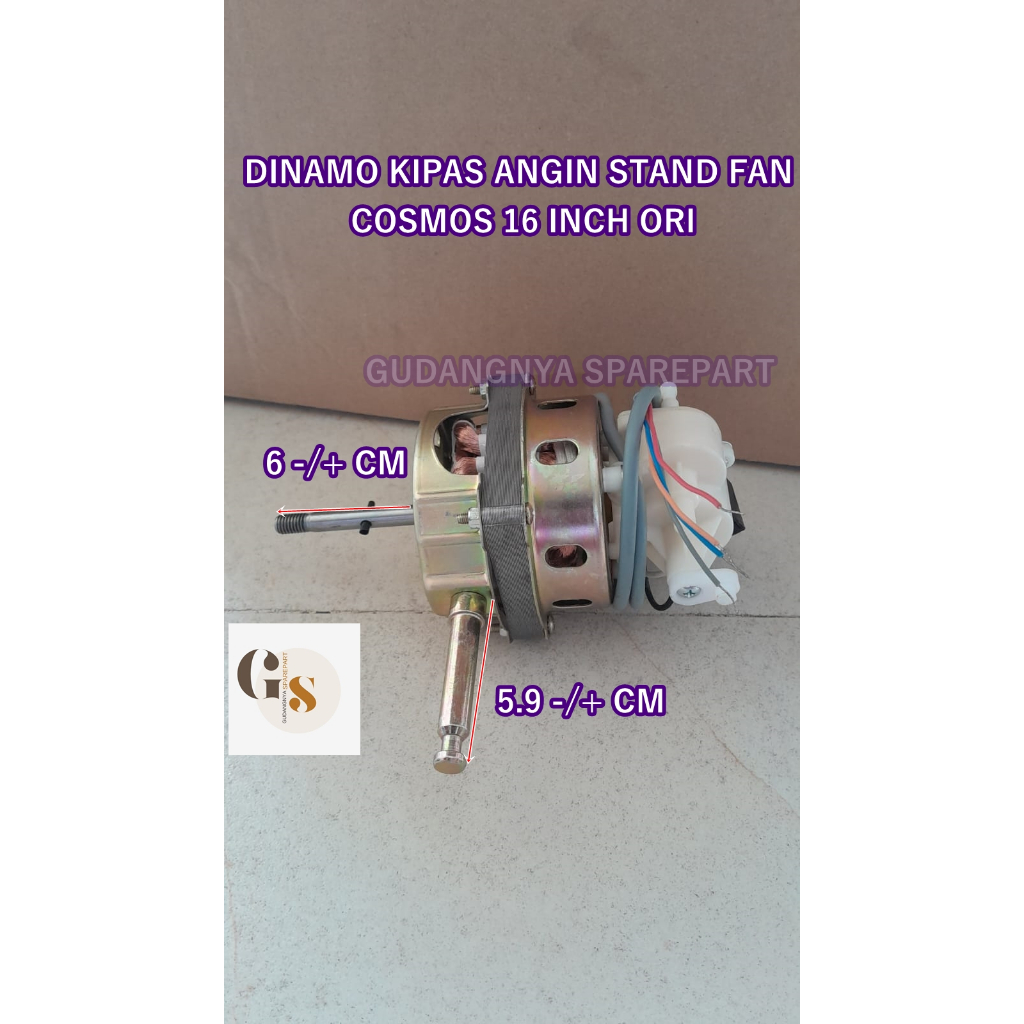 DINAMO KIPAS ANGIN STAND FAN COSMOS 16 INCH ORI