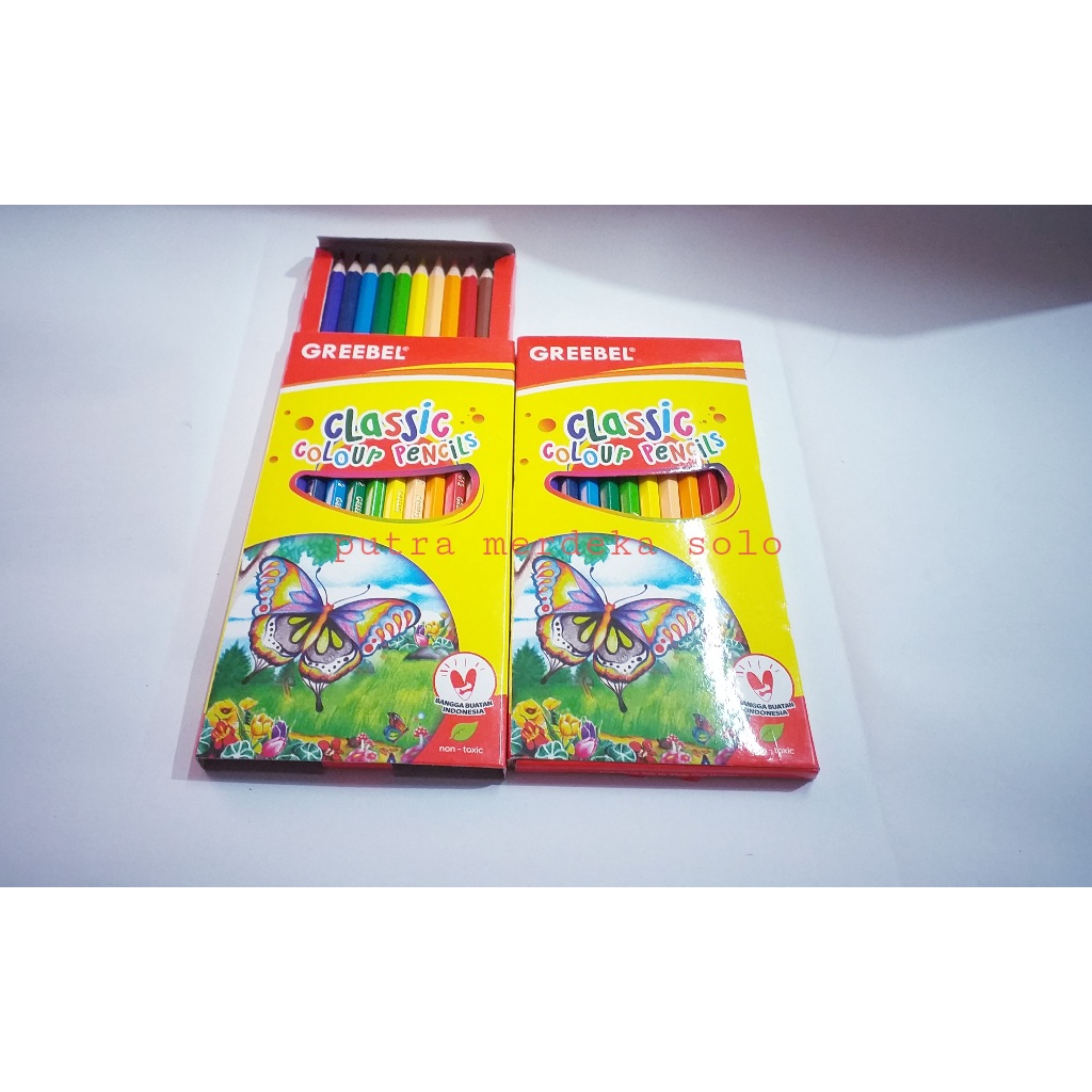 

Pulas / Pensil Warna Greebel Panjang Greebel Pendek 12 warna