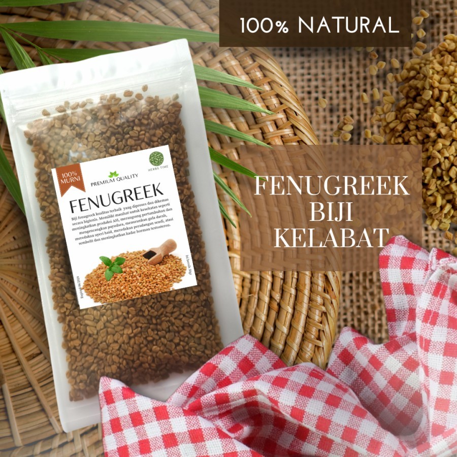 

Fenugreek Biji Klabet Hulbah Biji Klabat Premium Herbs Time - 50gr